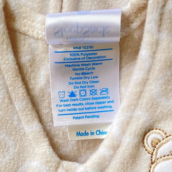 HALO SleepSack 0-6 Months Small Fleece Wearable Blanket Swaddle Neutral Unisex - Picture 2 of 7